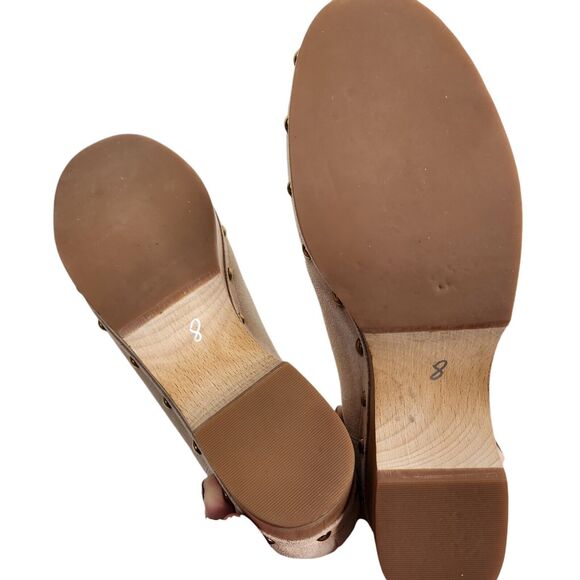 J. CREW Boots Womens 8 Bronze Clay Cream Suede Faux-fur Lined Chelsea Clog Cabin - Picture 7 of 7